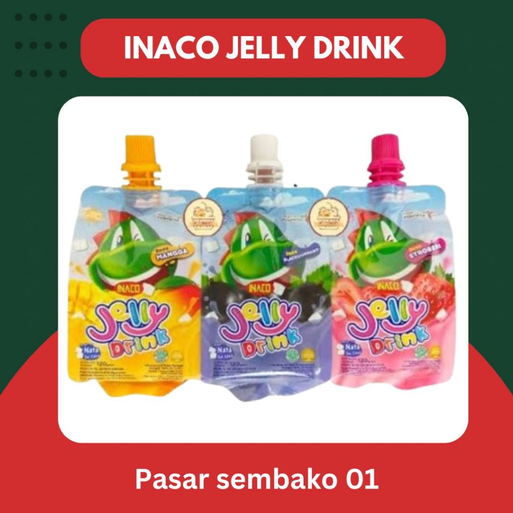 

INACO jelly drink 1pack isi 5 @120gr