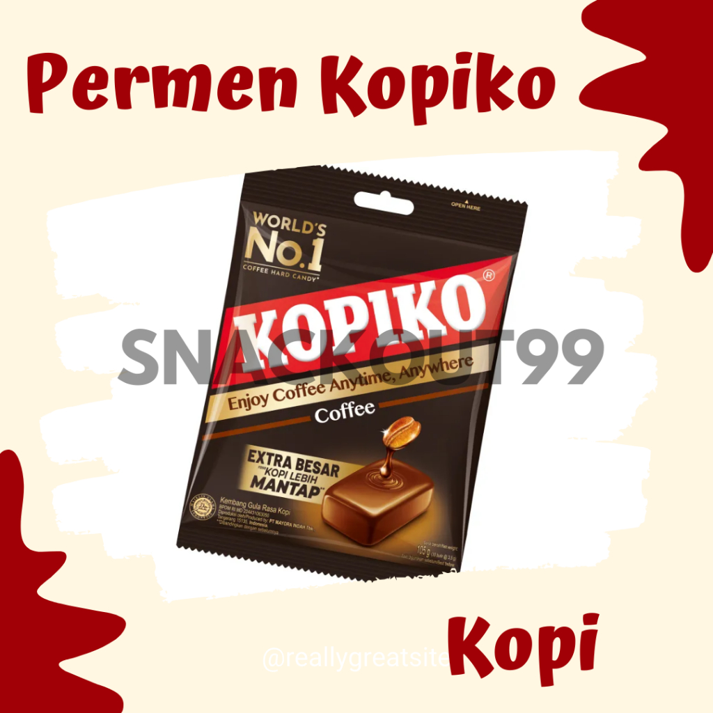 

Kopiko Permen Kopi Coffe Candy 175 gram x 50 pcs