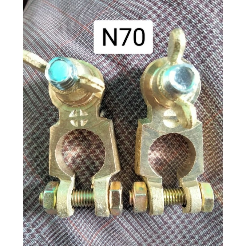 Terminal aki Kuningan Kepala aki Klem aki N70