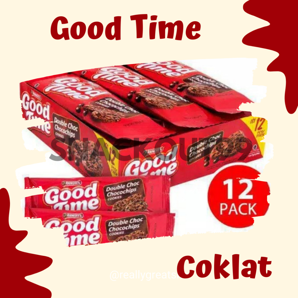 

Goodtime Double Choco Biskuit Cokelat 16 gram x 12 pcs