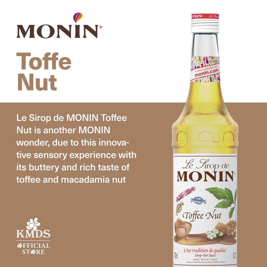 

MONIN Toffee Nut syrup 70CL 700ML