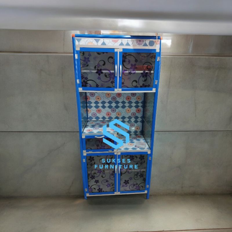 Rak Piring 2 Pintu Kaca/Lemari Piring