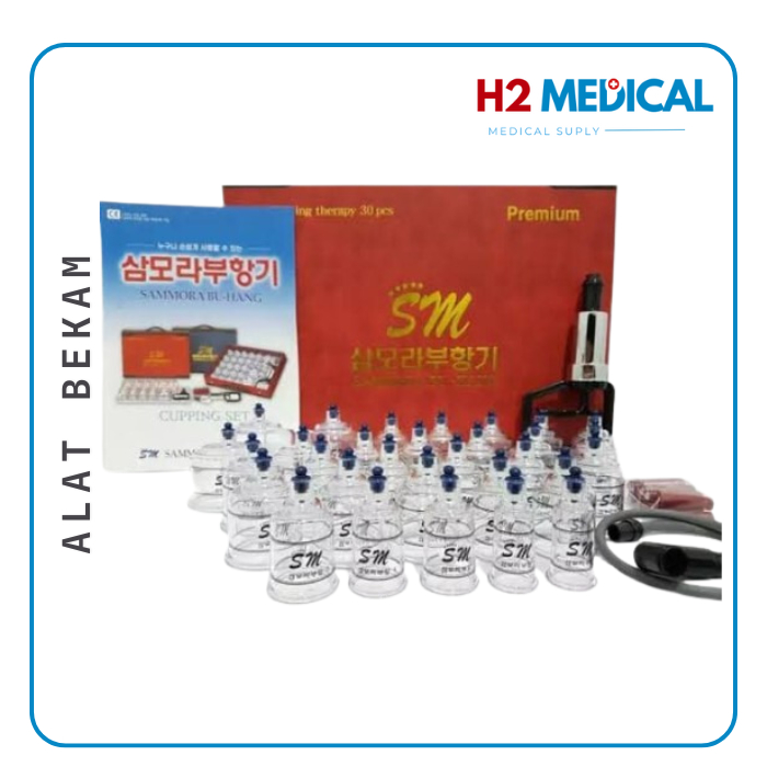 SAMMORA Bu Hang Alat Bekam Premium Korea Box Merah Alat Kop Angin isi 12 / 19 / 30 Original BuHang T