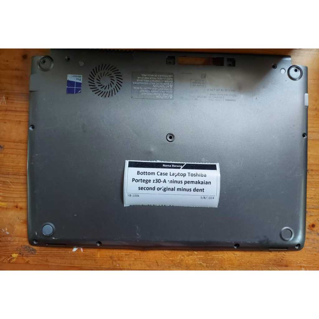Bottom Case Laptop Toshiba Portege z30-A Minus Pemakaian Second Original Minus Dent