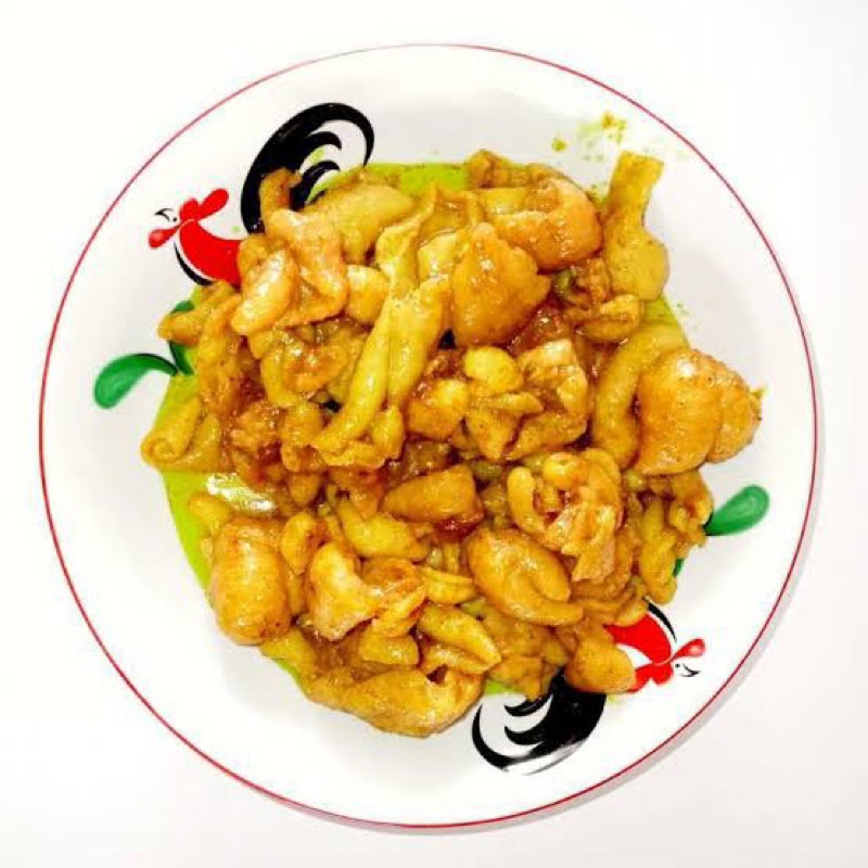 

Kulit Ayam Broiler Ungkep 1Kg Free Sambal Bawang