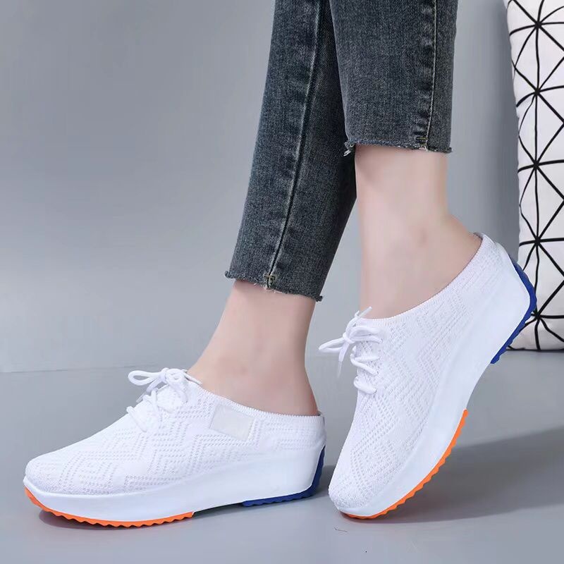 Sepatu Wedges Wanita JN3123 / Wedges Shoes Wanita fliknit