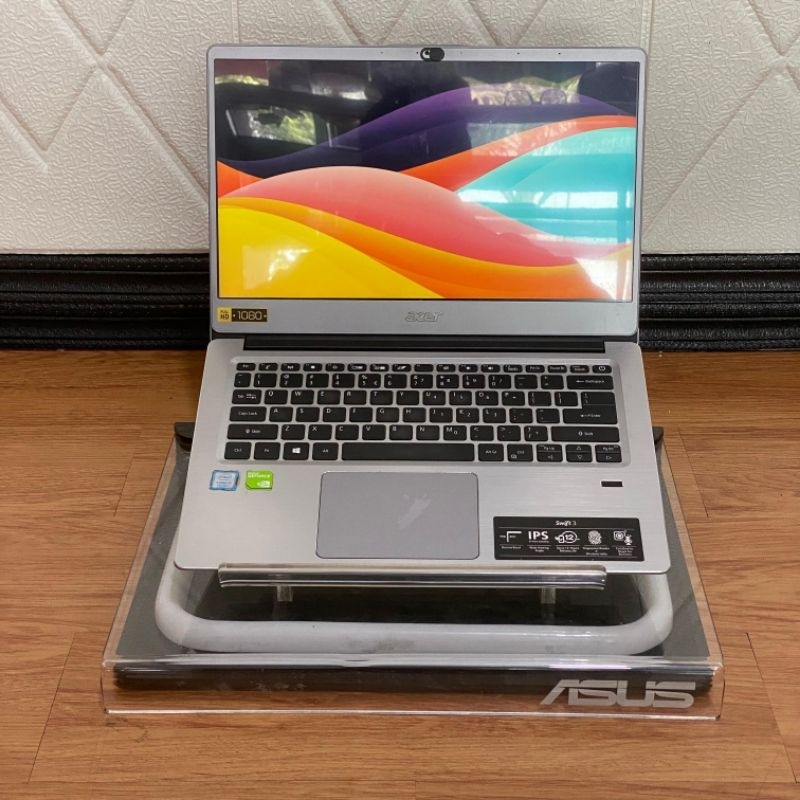 LAPTOP ACER SWIFT 3 CORE I5 GEN 8 RAM 8GB NVIDIA MX250 2GB/LAPTOP SECOND LIKE NEW MULUS SEPERTI BARU