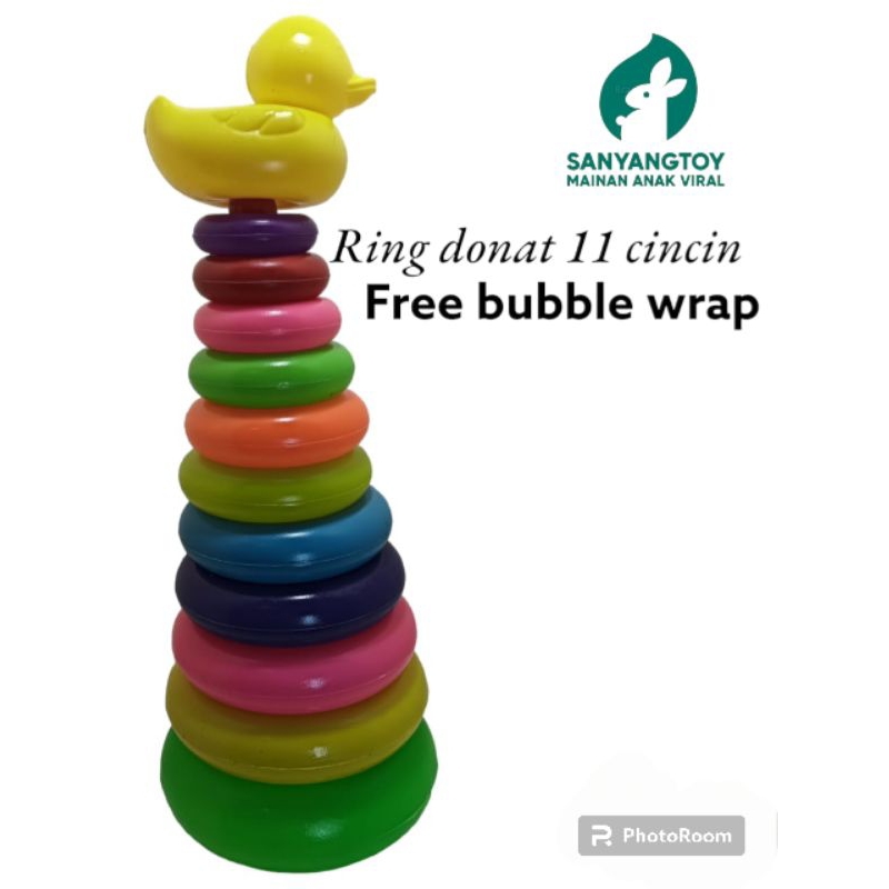 Mainan Anak Ring Donat Bebek 11 ring ukuran BESAR