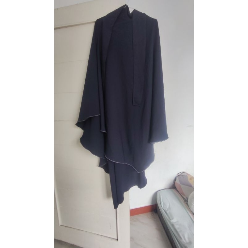 FK elmadina night navy french khimar elmadina navy preloved