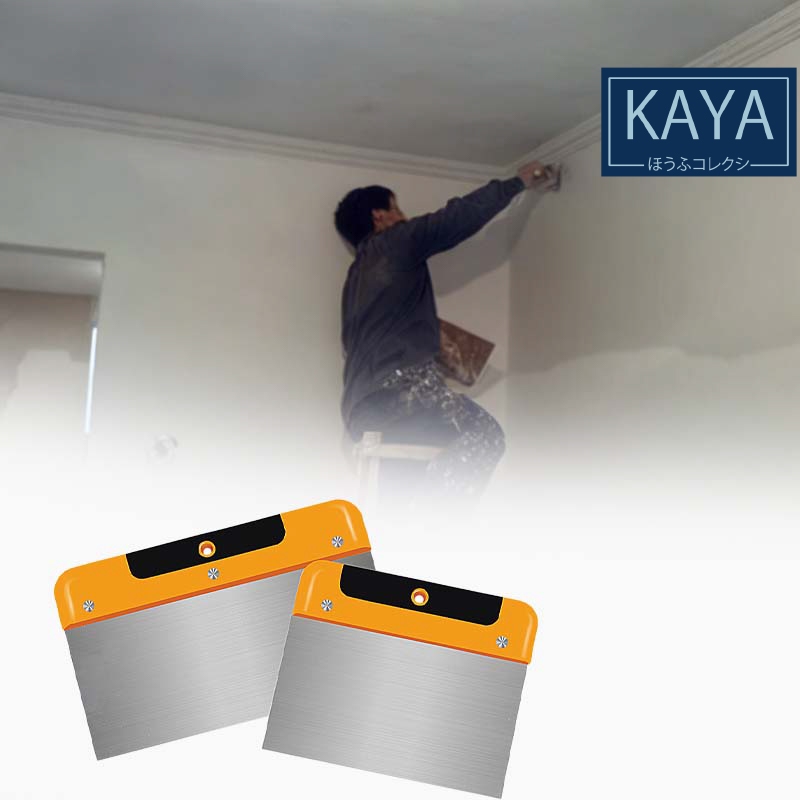 Kape Gypsum Stainless Scraper Dempul Kape Dempul Stainless Scraper Stainless Untuk Reparasi Drywall