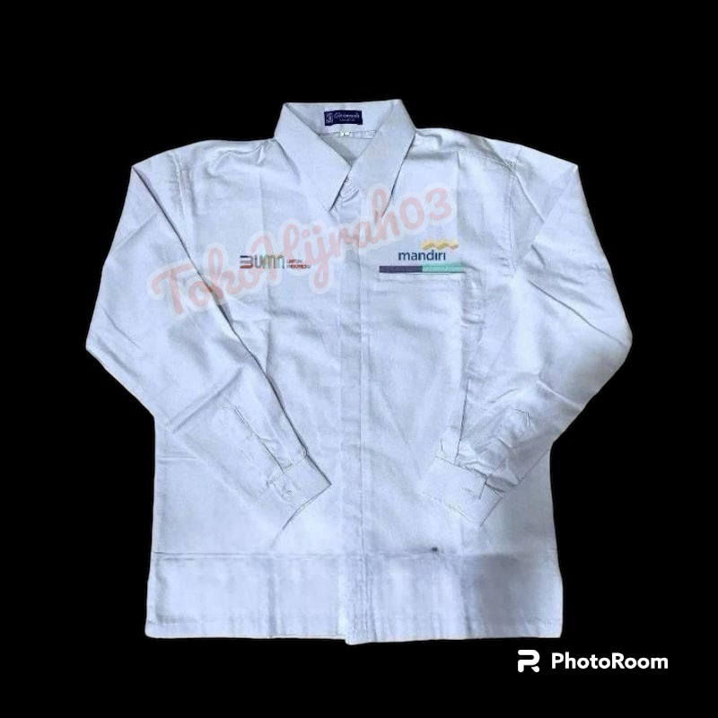 SERAGAM BANK MANDIRI KEMEJA BANK MANDIRI KEMEJA PDH LENGAN PANJANG BANK MANDIRI BAJU BANK MANDIRI KE
