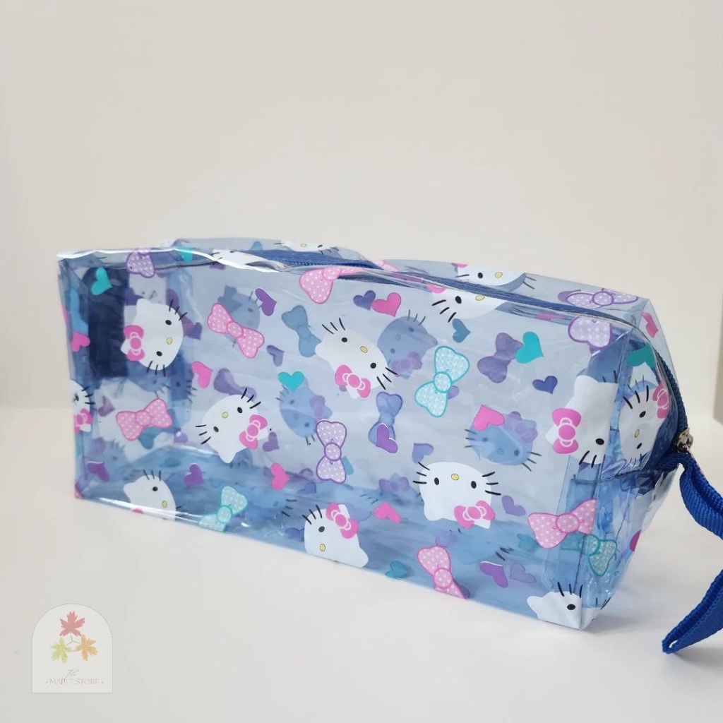 

Hello Kitty Pouch / Kotak Pensil Bunga - Blue