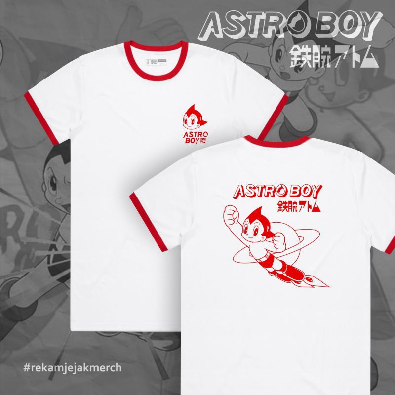 KAOS RINGER ASTRO BOY | KAOS PUTIH ASTRO BOY | REKAMJEJAKMERCH