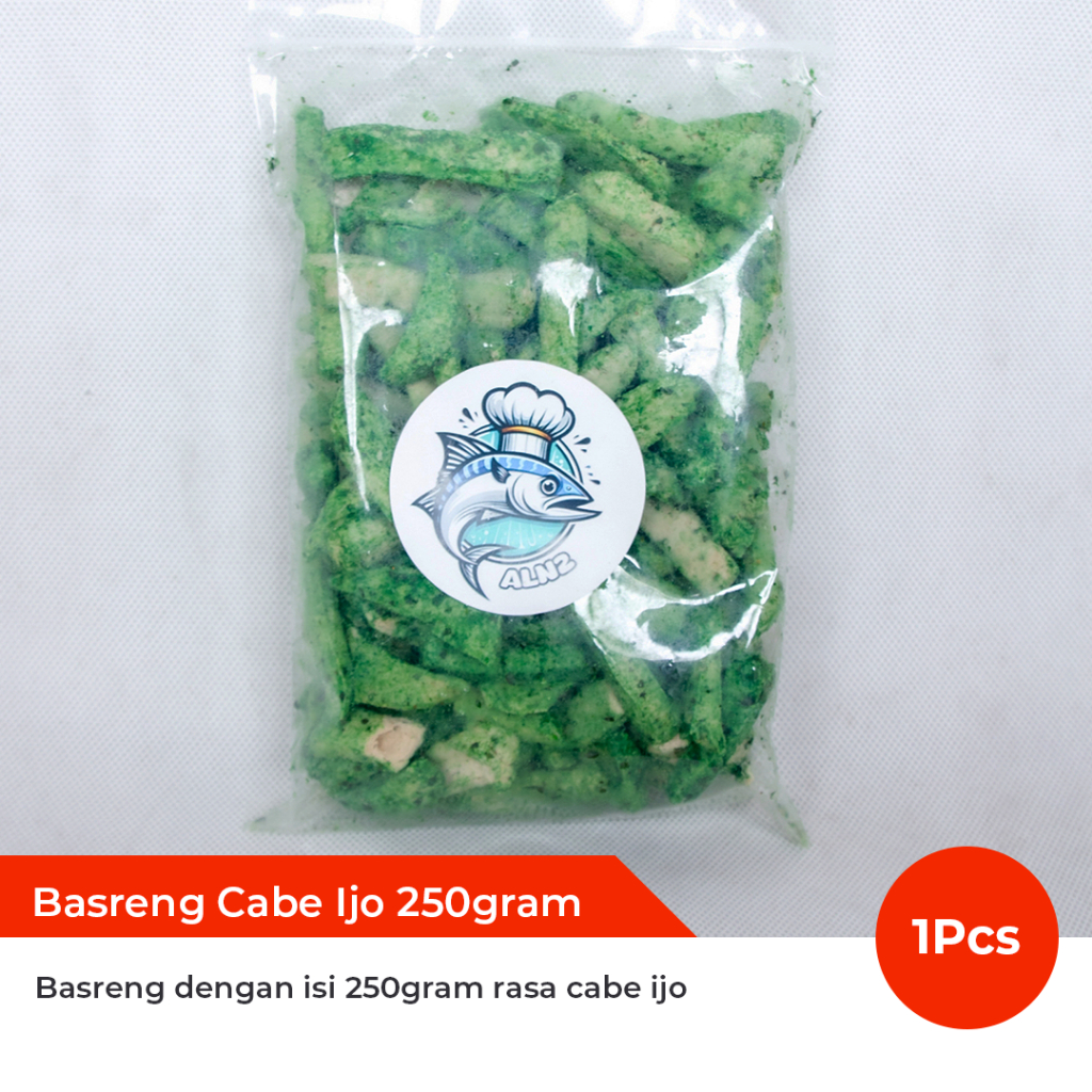 

ALN2 - Basreng Pedas Cabe hijau Kemasan 200 Gram