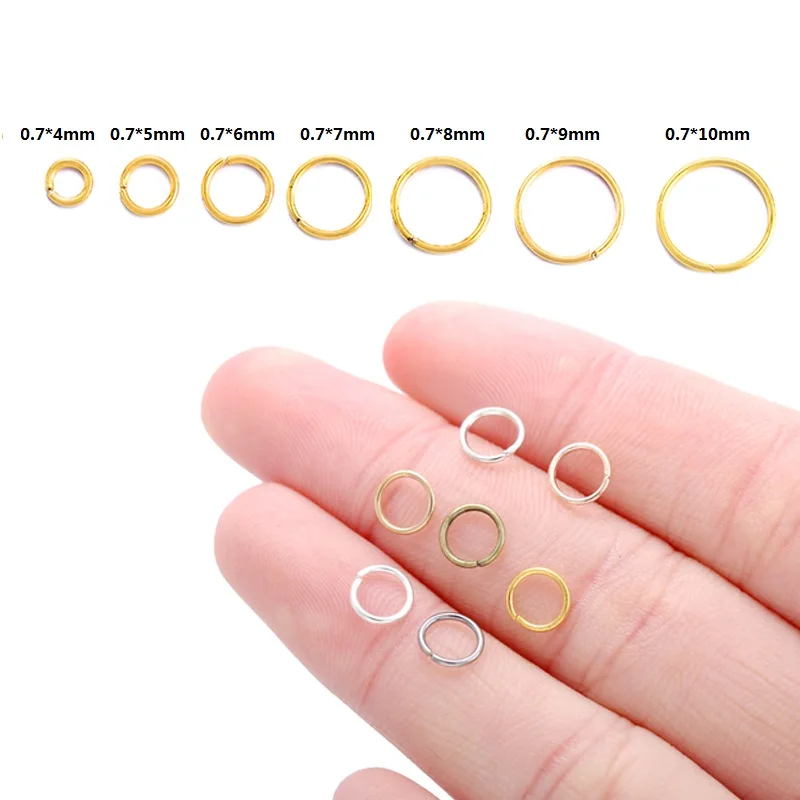 Ring Bulat Ring O 10 GR Ukuran 7mm 8mm Jump Ring Penyambung Ring Connector Kait Kalung Gelang Gantun