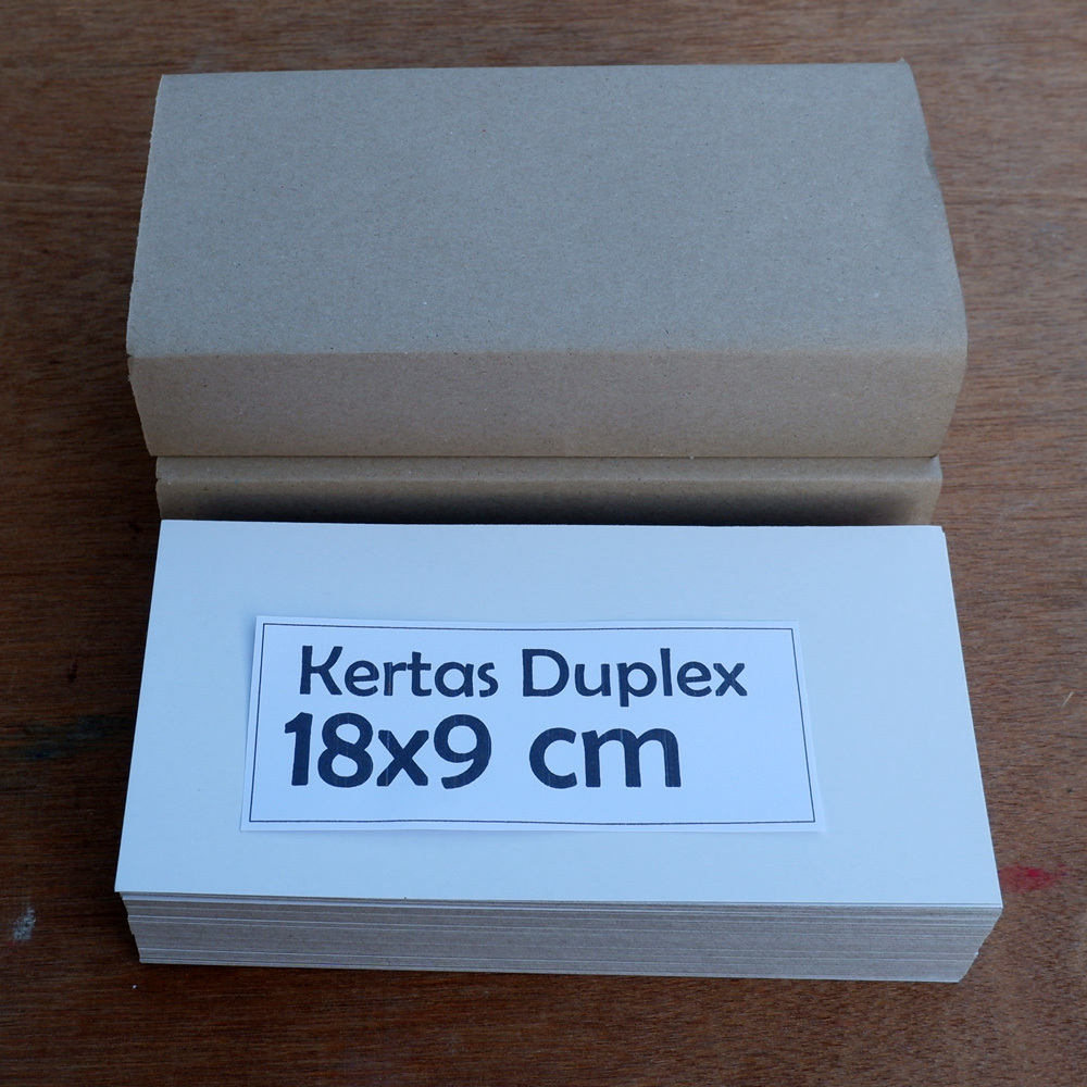 

Kertas duplex 18x9 cm