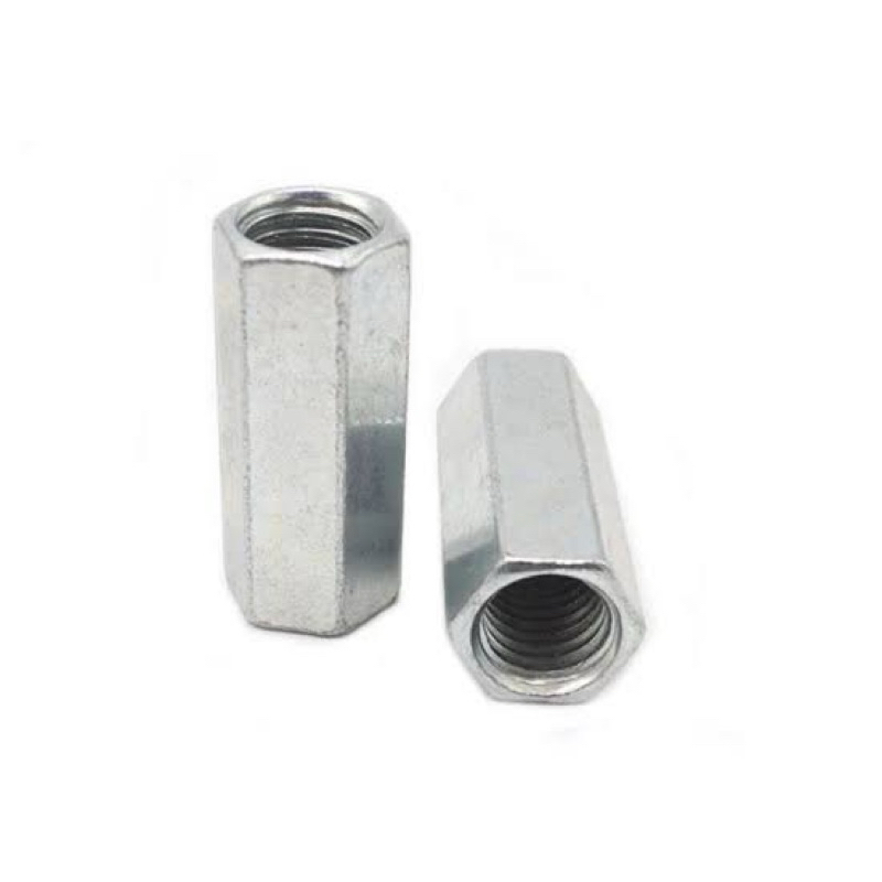 Mur Panjang M8 x 25 x 1.25 / Long Nut M8 x 25 x 1.25 / Mur Penyambung Baut As Drat M8