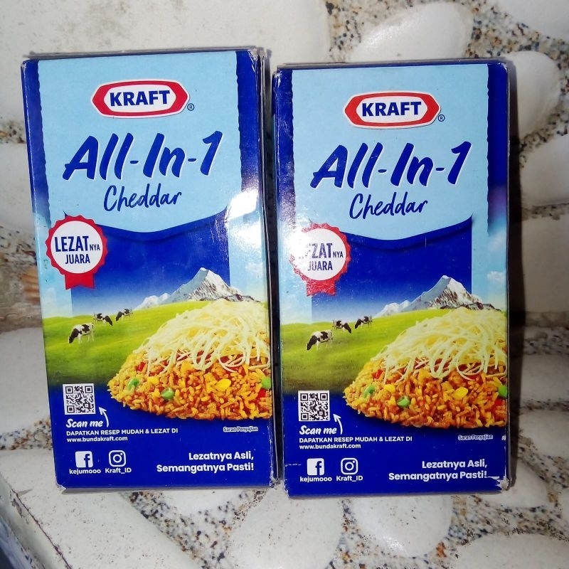 

keju kraft cheddar all in 1 160gr