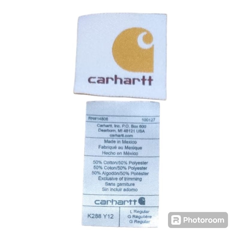 

label carhartt spell out yelow (kuning terang )