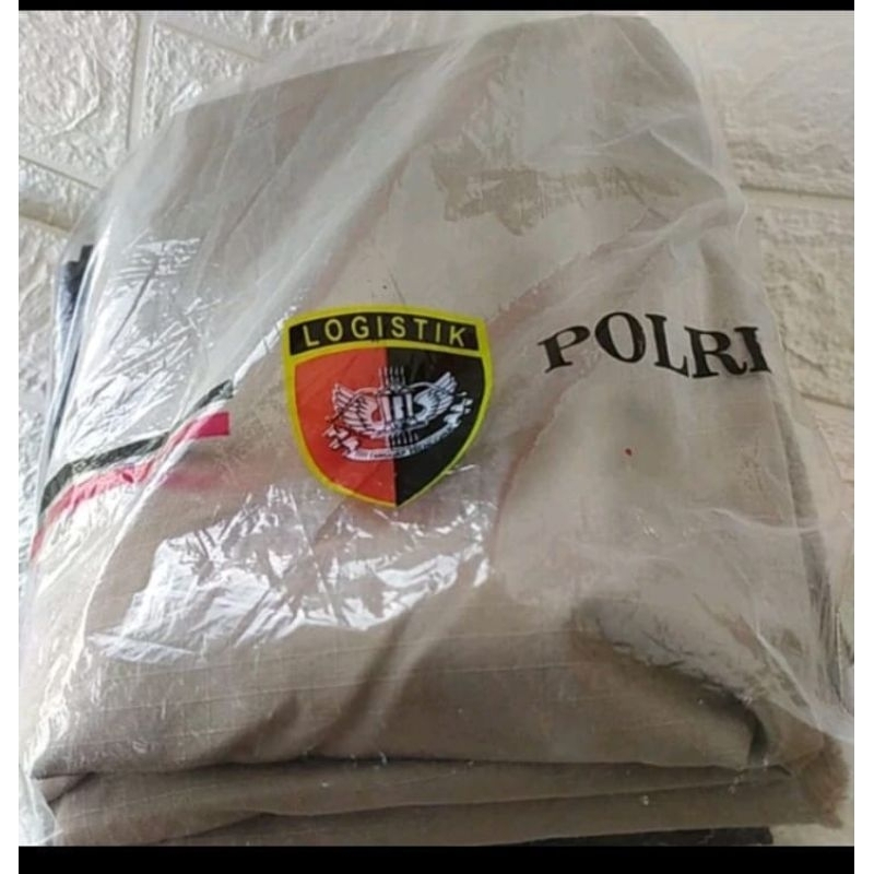 Bahan Kain PDL Coklat Jatah polri baju + celana PDL coklat POLISI seragam satpam security coklat