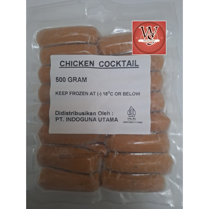 

CHICKEN COCKTAIL SAUSAGE 500 gr