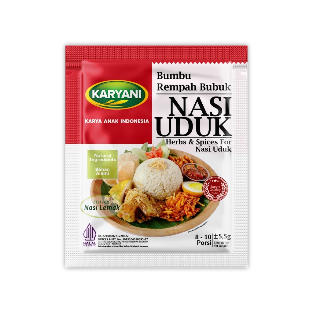 

SACHET - Bumbu HERBAL Rempah NASI UDUK Bumbu Bubuk Nasi Uduk