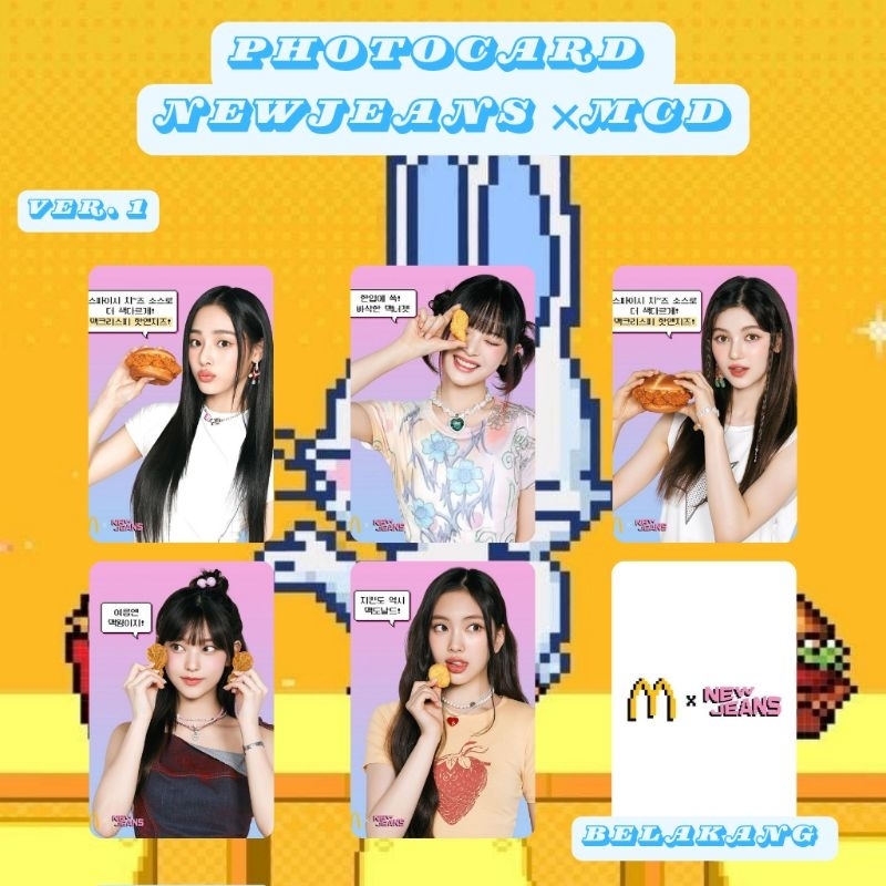 photocard unofficial newjeans mcd ver. A,B,C
