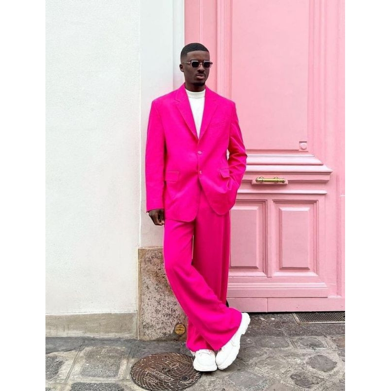 JAS STELAN PRIA / JAS FORMAL / JAS NIKAH / JAS PRIA WARNA PINK FANTA