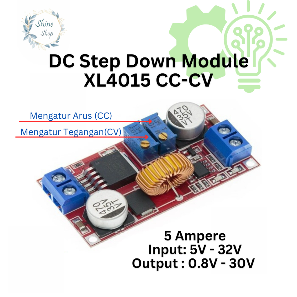 XL4015 DC-DC Step Down Buck Converter CC CV Adjustable Module XL 4015