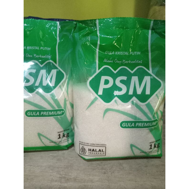 

Gula putih kemasan PSM premium 1kg