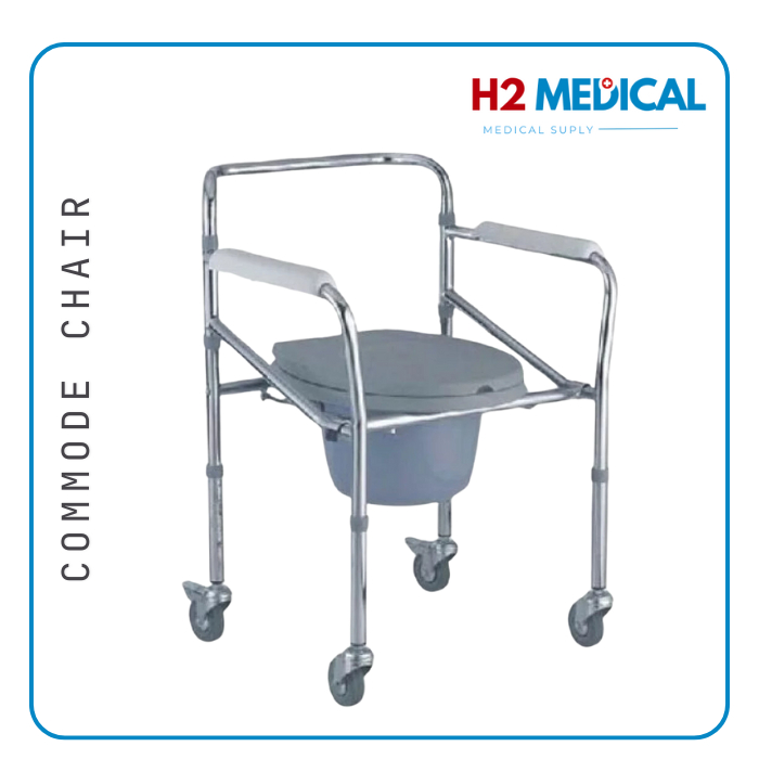 SELLA Commode Chair Commode Lipat Kursi BAB / Kursi Buang Air Besar Roda Tipe 696 Sella