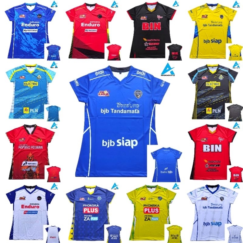 JERSEY VOLLY FULL PRINTING JERSEY VOLI PRIA WANITA KAOS VOLI PROLIGA 2024 BAJU VOLI BJB STINBIN LAVA