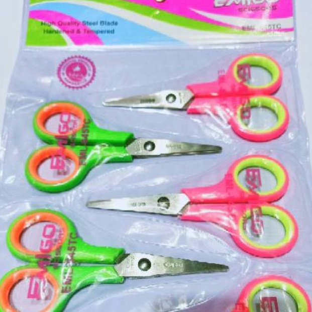 

KODE V67G Gunting kecil renteng isi 12 pcs uk 4 inci warna
