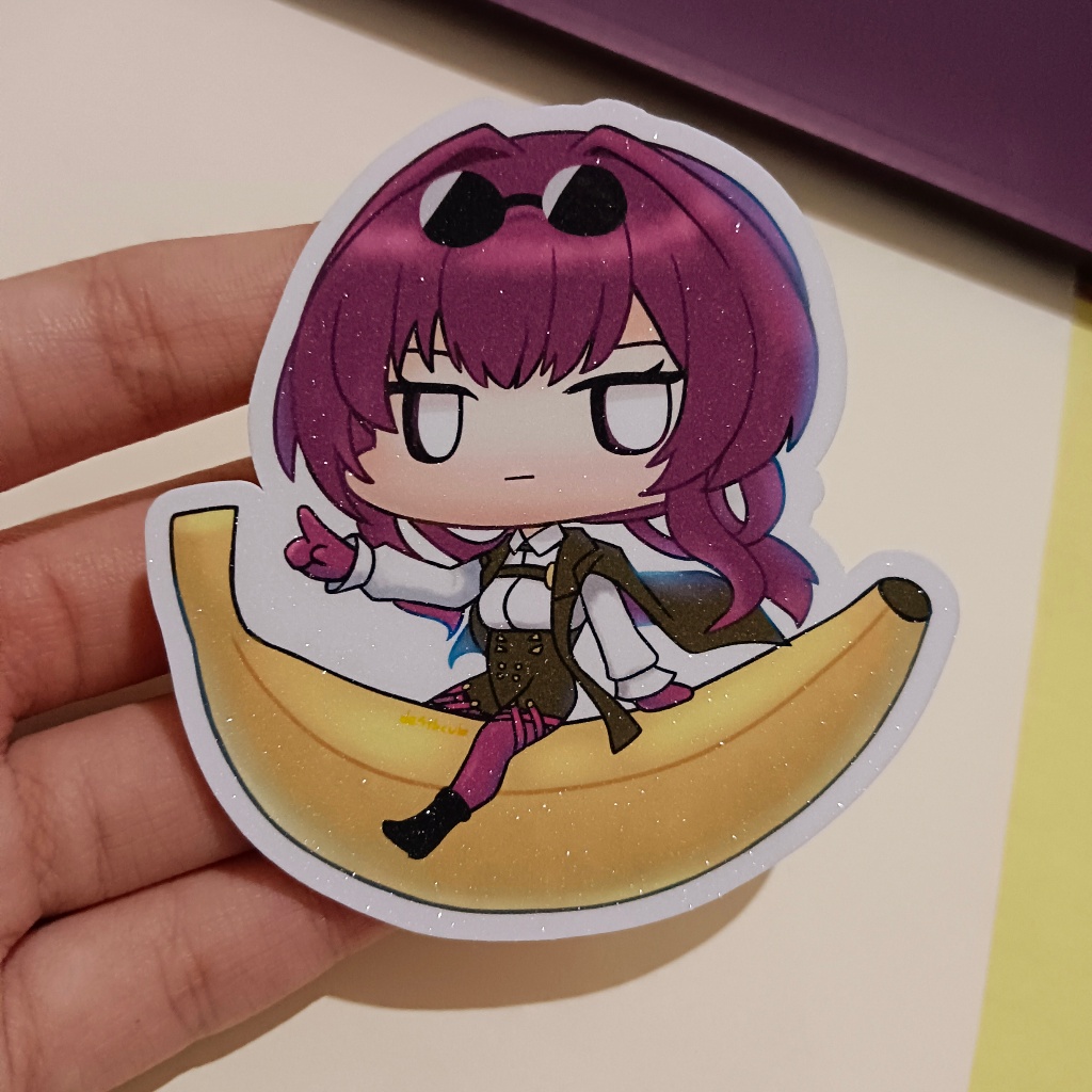 

[D4C] Sticker Kafka Honkai Star Rail HSR Vinyl Glitter Waterproof Fan Merchandise