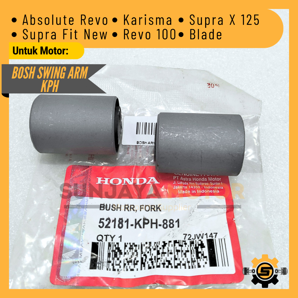 Bush Fork Arm Original Honda KPH Bosh Swing Arm Supra X 125 Absolute Revo Blade Karisma Revo 100 Bos