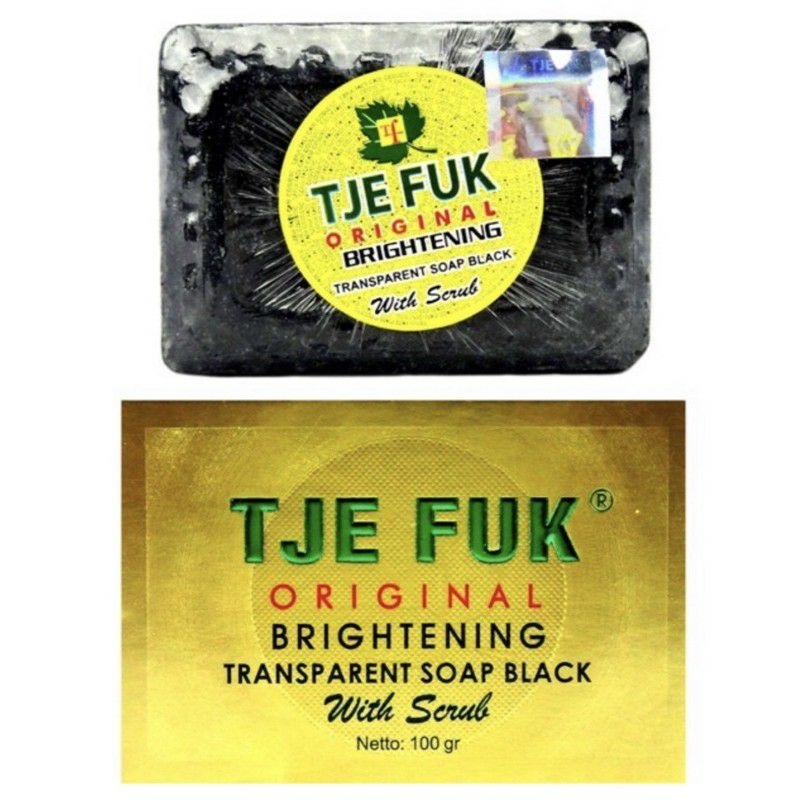 Original TJE FUK - Brightening Face and Body Soap (Hitam) 100 gr - Sabun Wajah dan Tubuh Mencerahkan