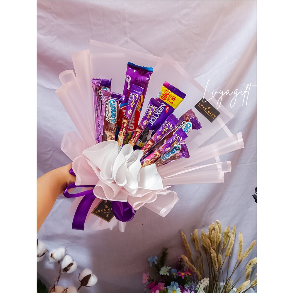 

LVYA.GIFT 4321.45 BUKET SNACK TEMA UNGU UNTUK PEREMPUAN CEWE IBU PACAR ISTRI PREMIUM