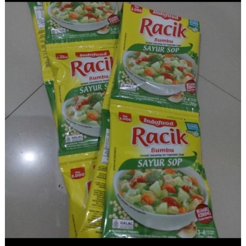 

racik sayur SOP rentengan