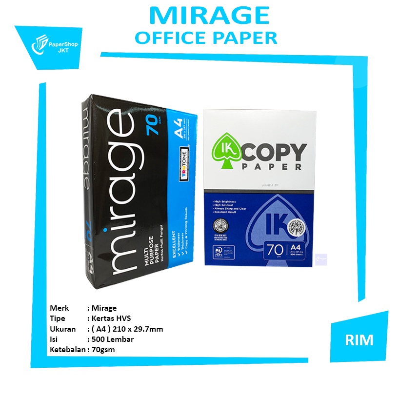 

Kejar Diskon MultiBrand Kertas Fotocopy Hvs Kertas Print A4 7 Gr Rim
