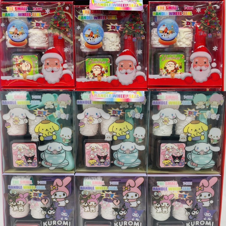 

Diskon Ngetrends diy chrismas roll ink stamp sanrio stemple cap sanrio cap natal