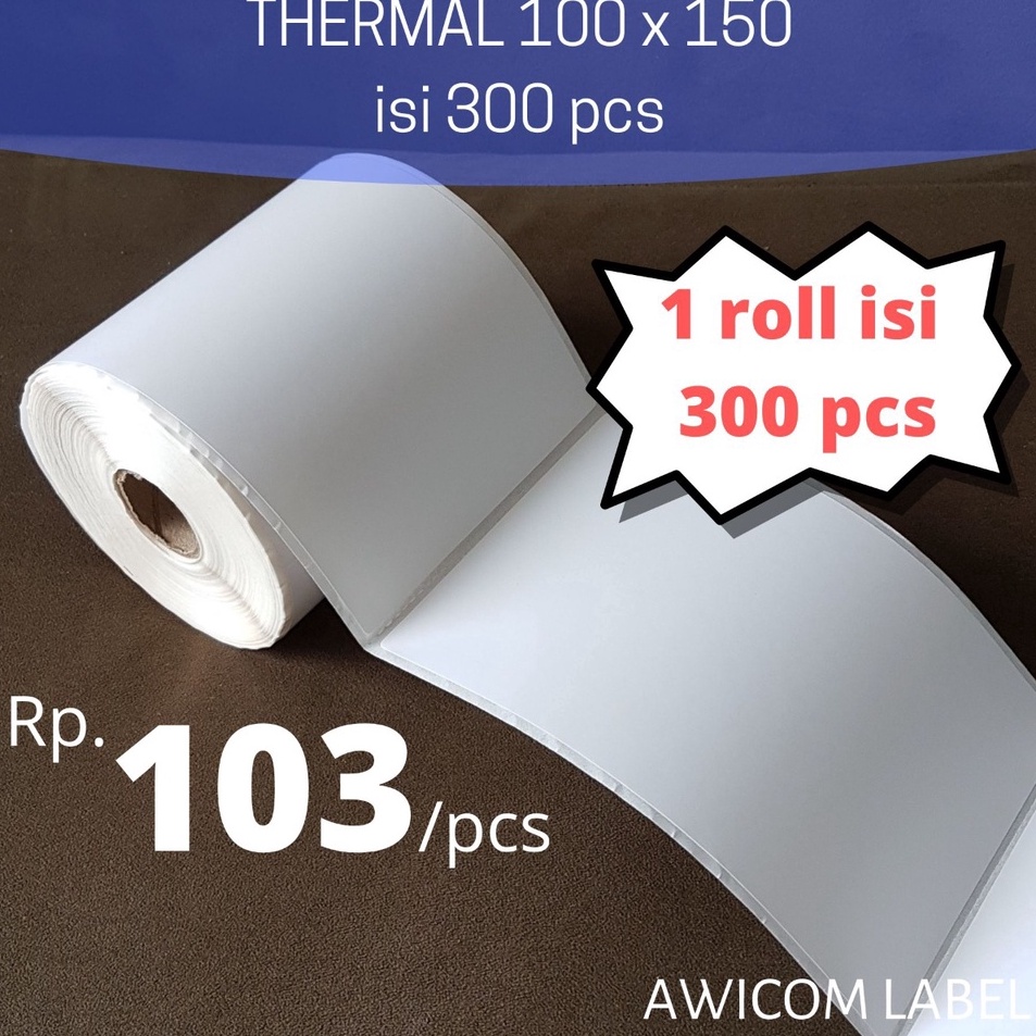 

Harga Update 1 x 15 Thermal Label Barcode 1x15 Direct isi 25 pcs ukuran A6