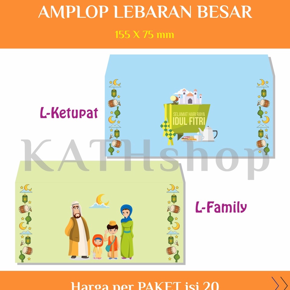 

Top Now KATHSHOP 2 lbr AMPLOP THR Lebaran Idul Fitri BESAR LANDSCAPE