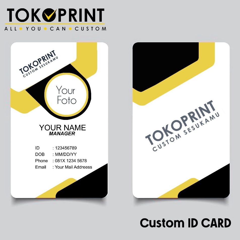 

Diskon Irit Custom Cetak ID Card PVC Premium Kartu Member Kartu Anggota Kartu Pelajar Murah Custom SukaSuka