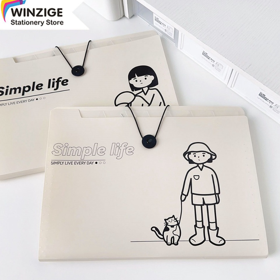 

Buruan Cek Winzige Tas File A4 Lucu 8 12 Sekat Indeks Bahan Cute Document Bag A4 File Folder Organizer