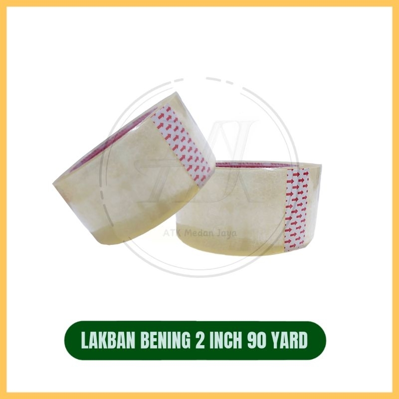 

Lakban / Selotip Bening 45mm x 90 yard
