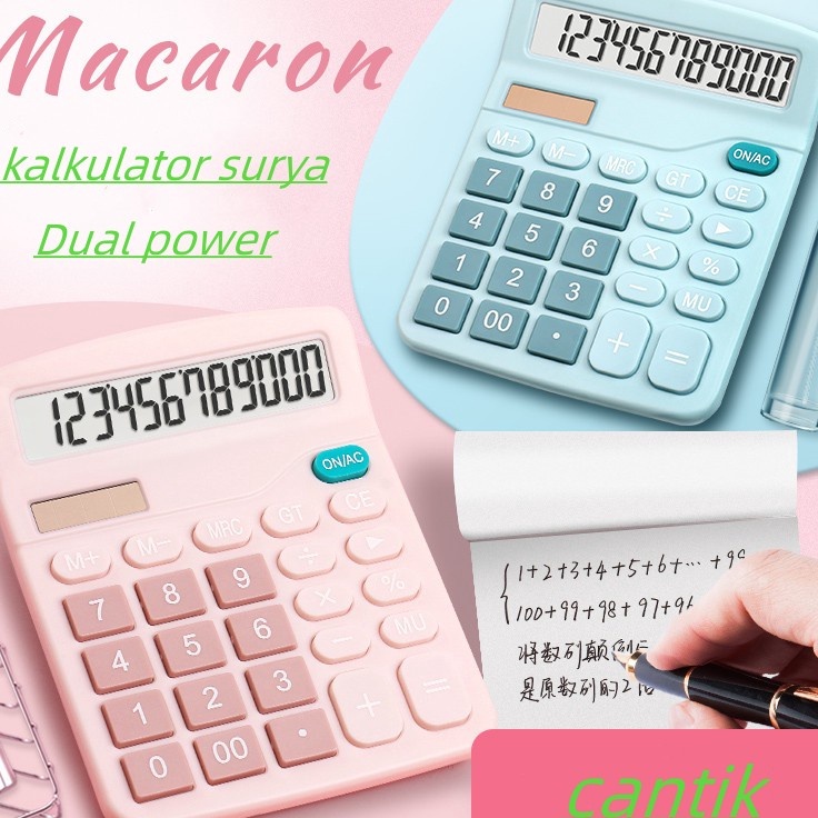 

Stock Banyak KALKULATOR 837s 12 Digit PINK BLUE Two Power Caclulator Check Double Power
