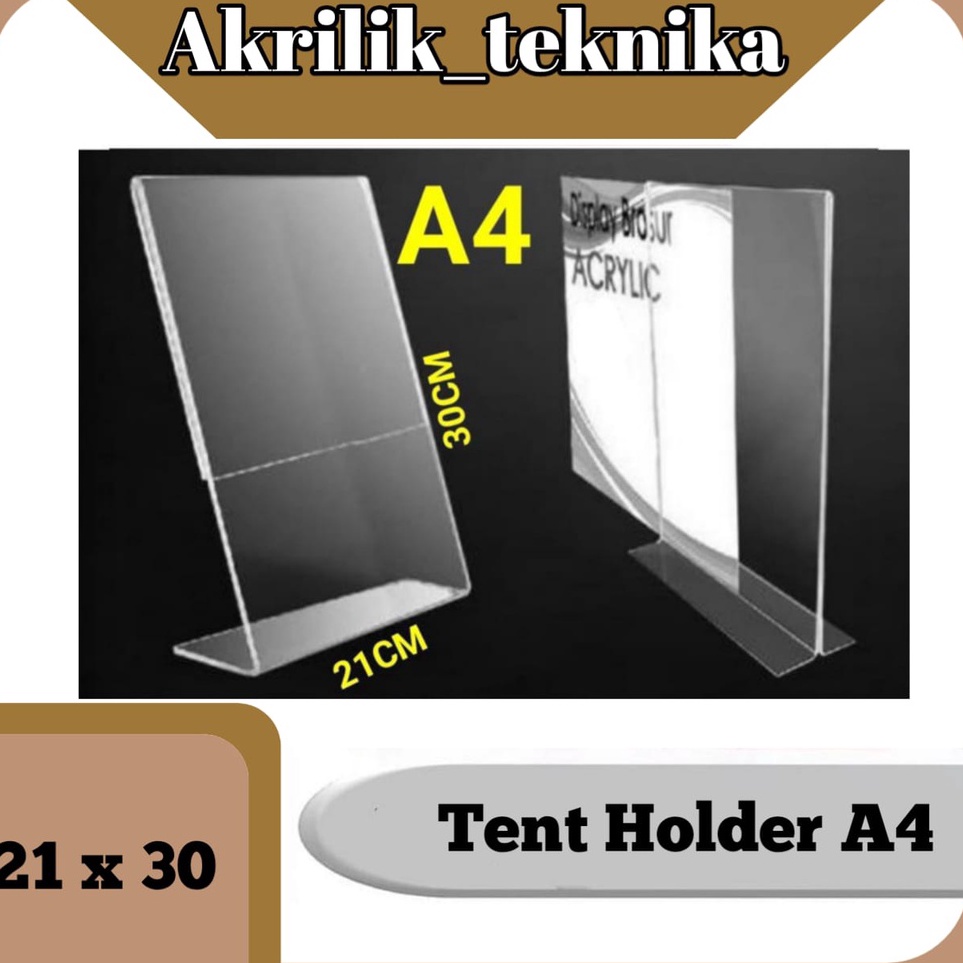 

Paket Terbaik TEMPAT BROSUR TENT HOLDER TENT CARD AKRILIK DISPLAY UKURAN A4