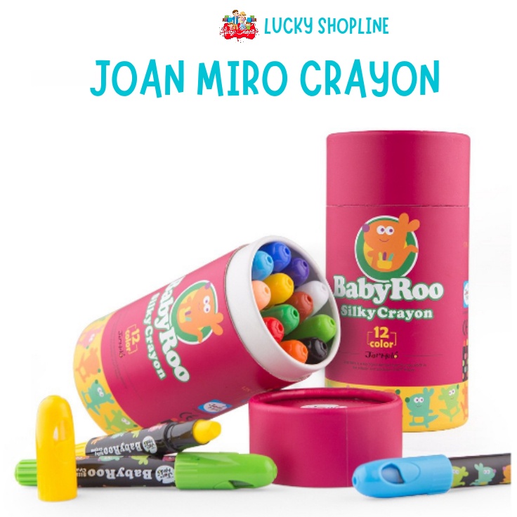 

Super Style BIG SALE Crayon Joan Miro Baby Roo Silky Crayon Washable 6pcs 12pcs 24pcs Krayon Aman Body Face Painting Color