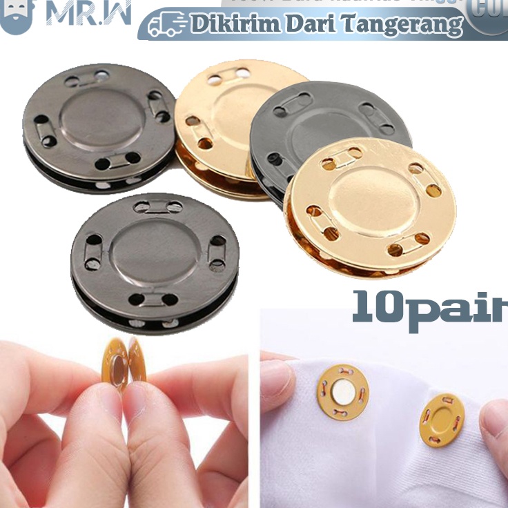 

Murah Viral 1pasang Kancing Magnet Apparel Bag Button 125mm Magnet Button Kancing Baju Magnet