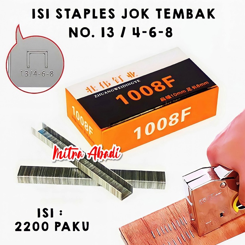

Fast Delivery REFILL ISI ULANG METAL STREPLES STAPLES GUN TEMBAK NO 13 468
